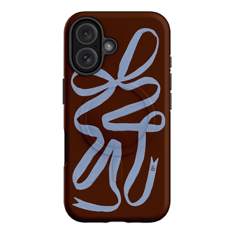 Mocha Ribbon Printed Phone Cases iPhone 16 / Armoured MagSafe by Jasmine Dowling - The Dairy