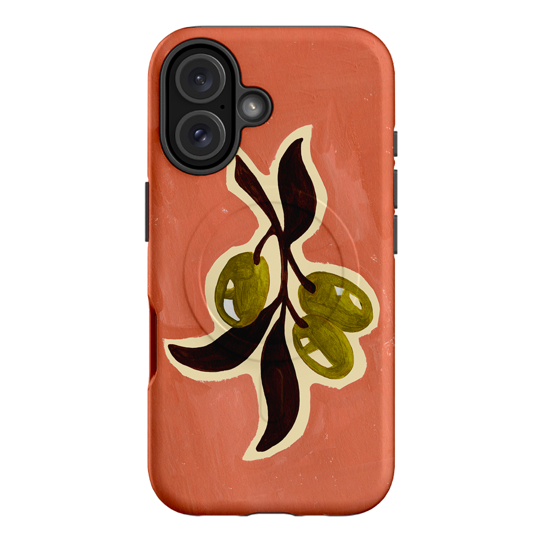 Olives Printed Phone Cases iPhone 16 / Armoured MagSafe by Studio Bon - The Dairy