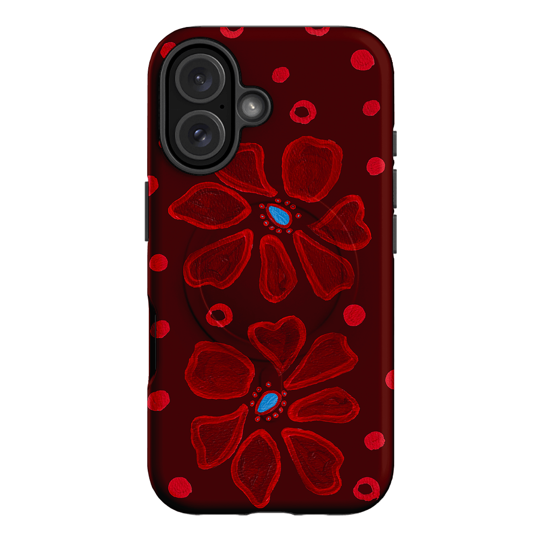 Painted Petal Rouge Printed Phone Cases iPhone 16 / Armoured MagSafe by BG. Studio - The Dairy