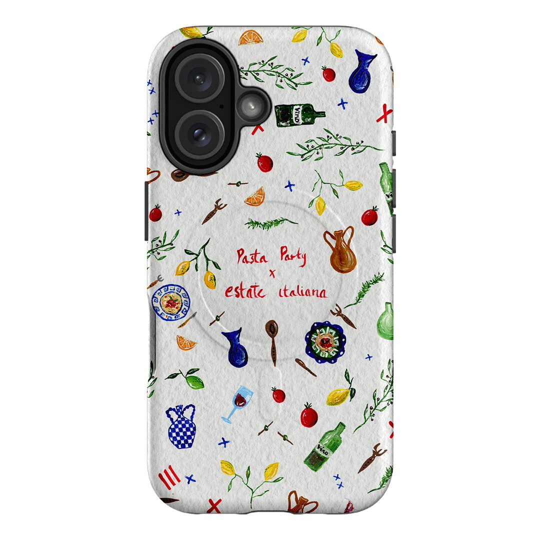 Pasta Party Printed Phone Cases iPhone 16 / Armoured MagSafe by BG. Studio - The Dairy