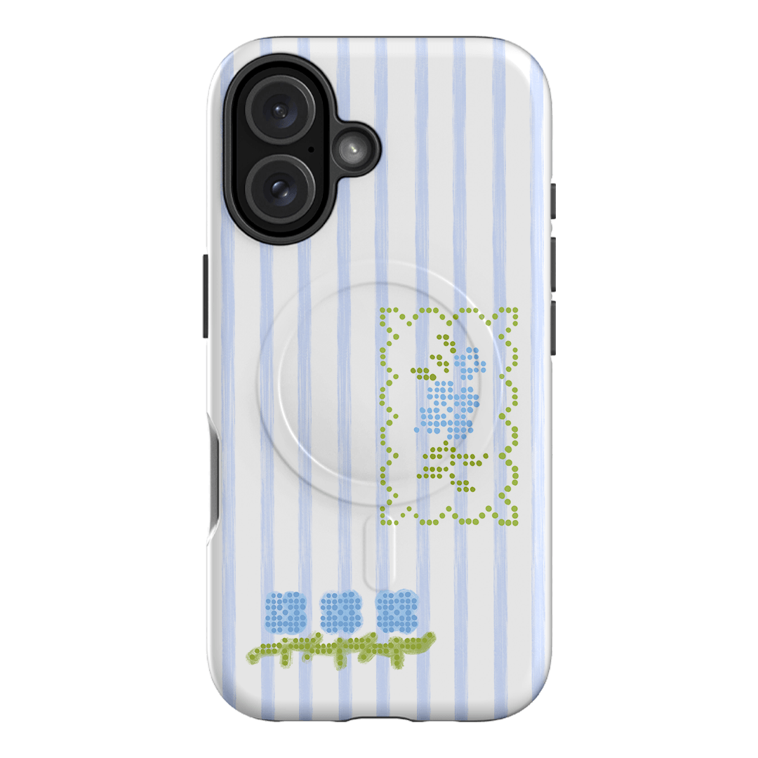 Patchwork Blue Printed Phone Cases iPhone 16 / Armoured MagSafe by Kayla Carr - The Dairy
