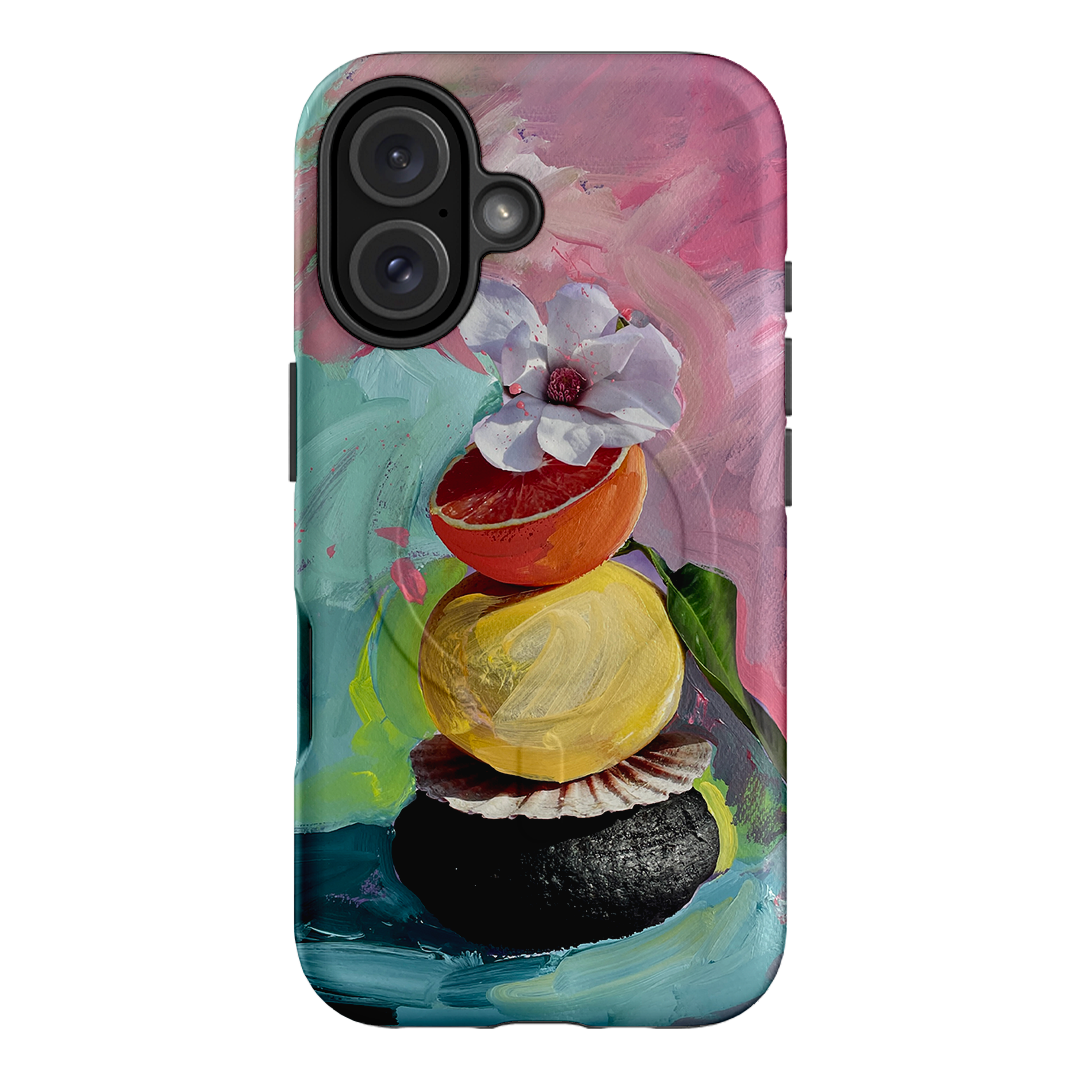 Pink Splash Printed Phone Cases iPhone 16 / Armoured MagSafe by Nicole Nelius - The Dairy