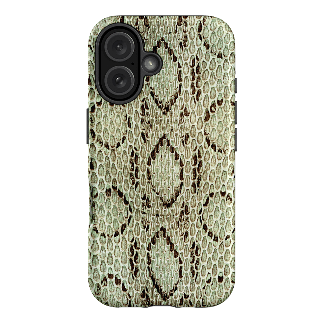 Pistachio Python Printed Phone Cases iPhone 16 / Armoured MagSafe by The Dairy - The Dairy