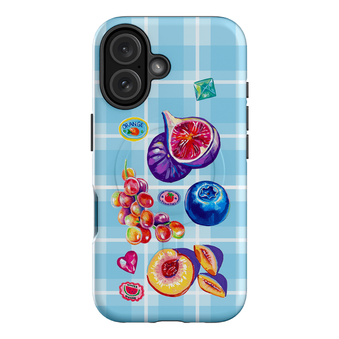 Plaid Picnic Printed Phone Cases iPhone 16 / Armoured MagSafe by Femke Studio - The Dairy