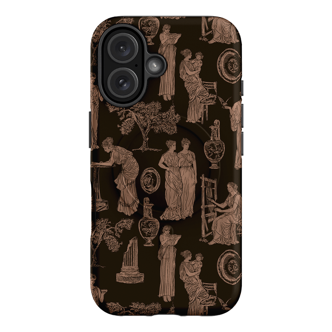 Symposium Burnt Umber Printed Phone Cases iPhone 16 / Armoured MagSafe by Veronica Tucker - The Dairy