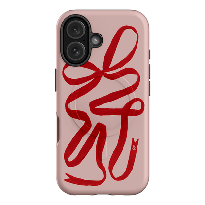Valentine Ribbon Printed Phone Cases iPhone 16 / Armoured MagSafe by Jasmine Dowling - The Dairy