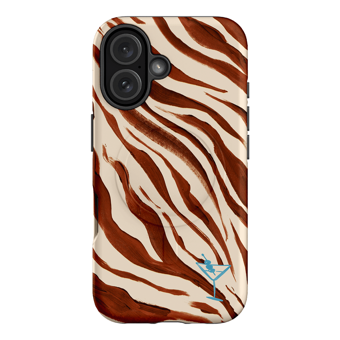 Zebra Tini Printed Phone Cases iPhone 16 / Armoured MagSafe by Charlie Taylor - The Dairy