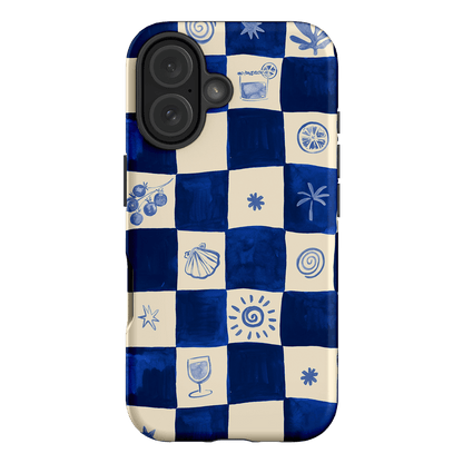 Afternoon Mezze Azure Printed Phone Cases iPhone 16 / Armoured by Charlie Taylor - The Dairy