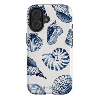 Blue Shells Printed Phone Cases iPhone 16 / Armoured by Cass Deller - The Dairy