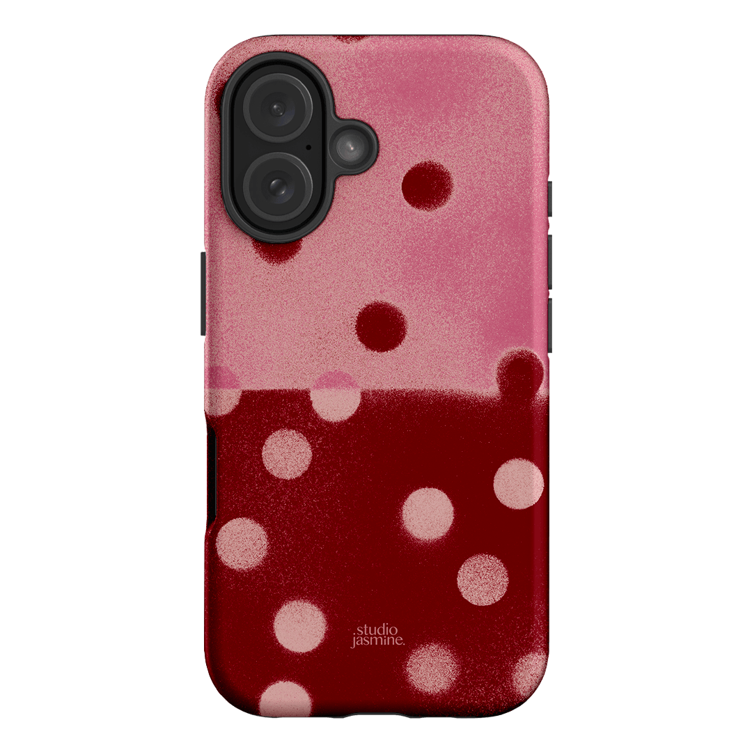 Cherry Polka Dot Printed Phone Cases iPhone 16 / Armoured by Jasmine Dowling - The Dairy