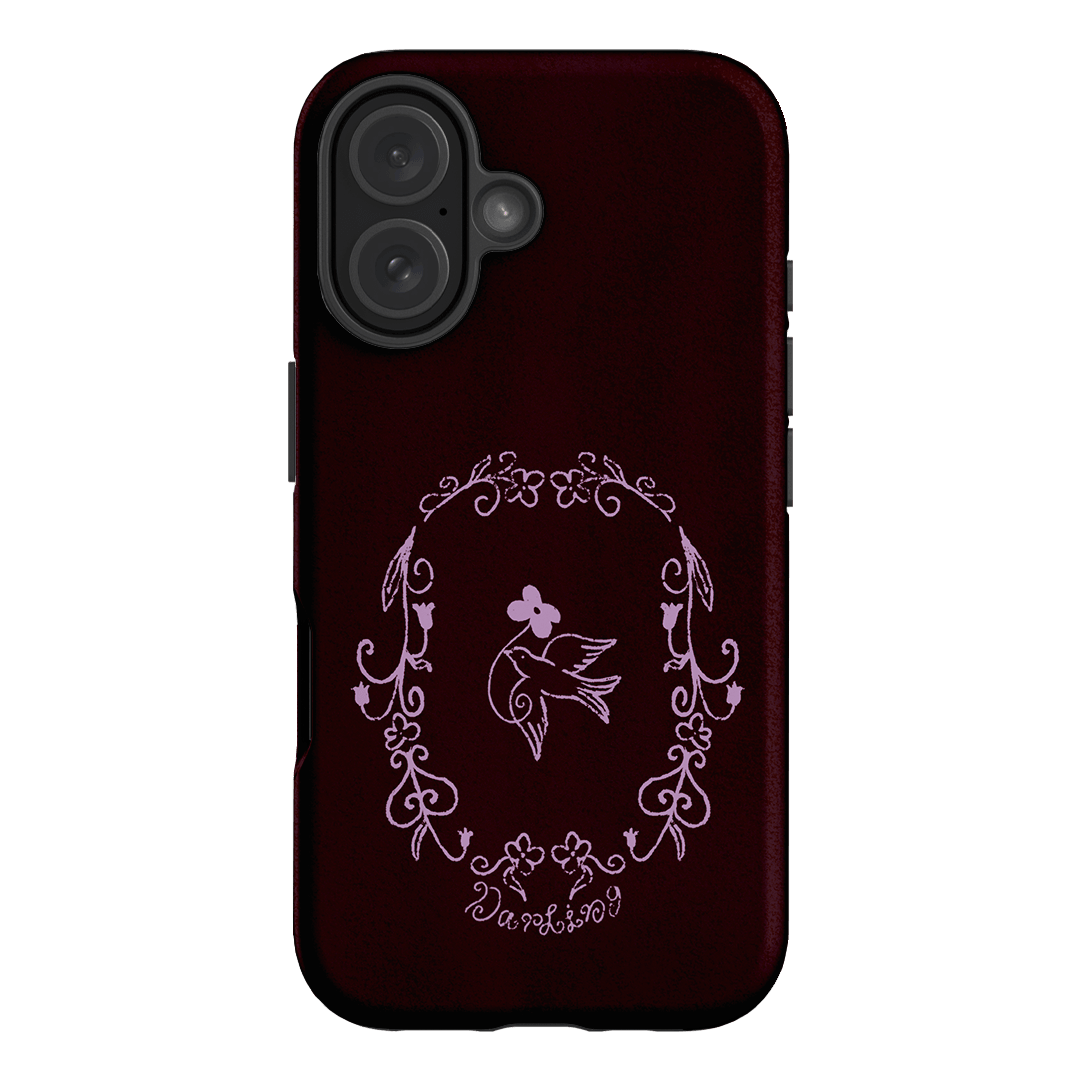 Darling Burgundy Printed Phone Cases by The Dairy - The Dairy