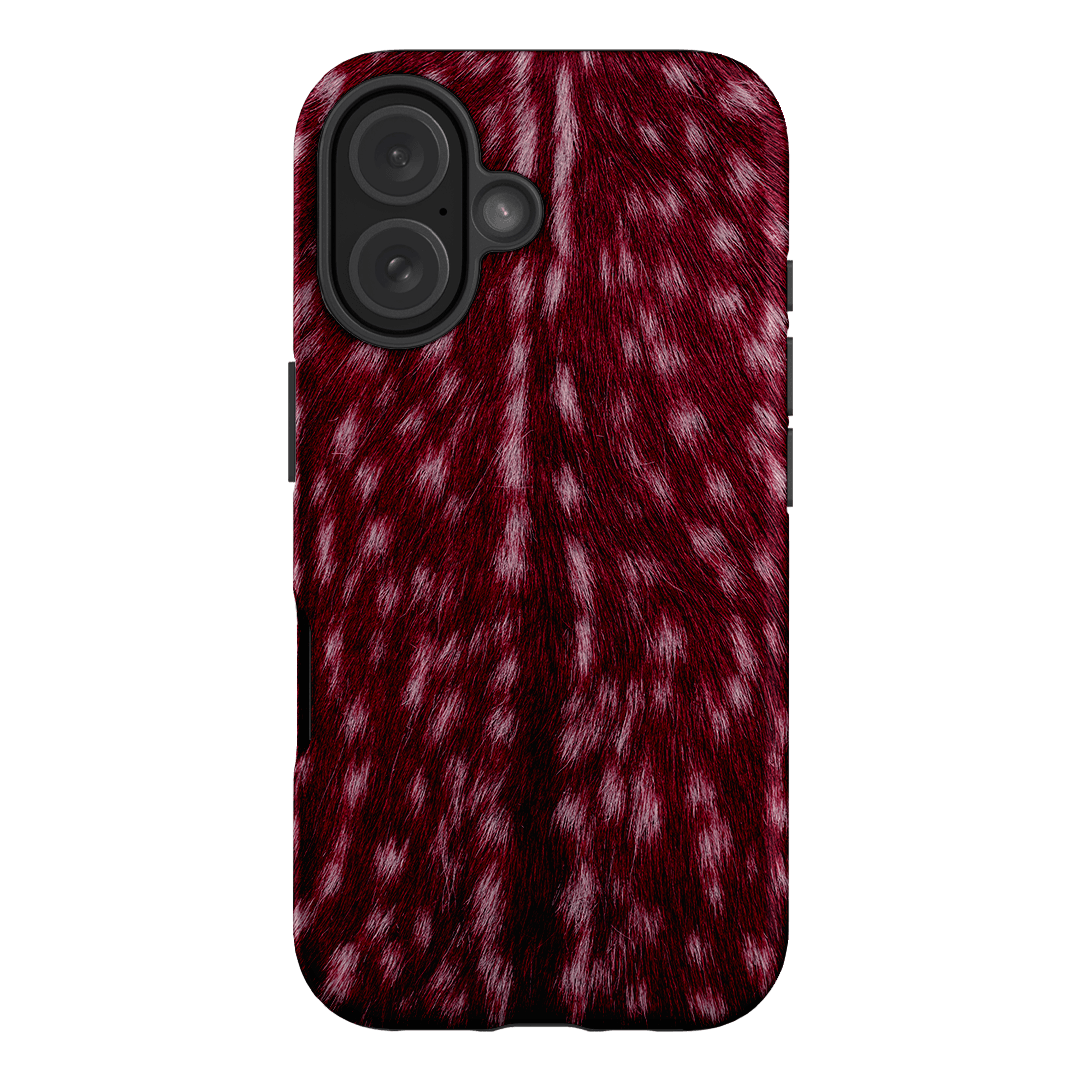 Fawn Burgundy Printed Phone Cases iPhone 16 / Armoured by The Dairy - The Dairy