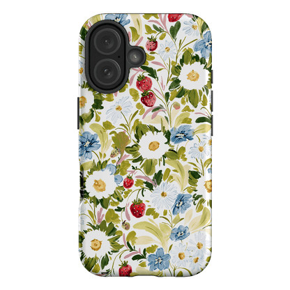 Garden Strawberries Printed Phone Cases iPhone 16 / Armoured by Ellie Mae - The Dairy