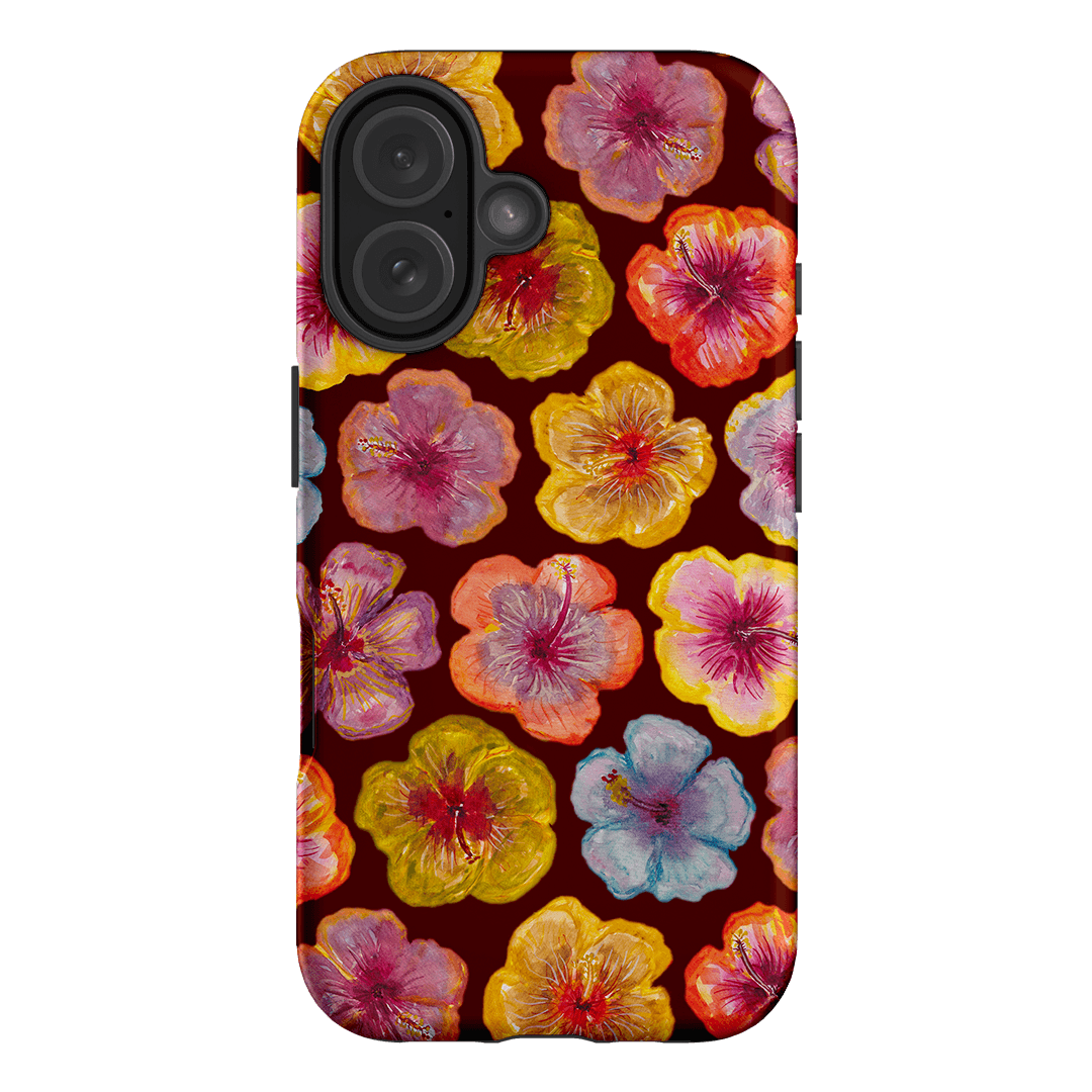 Hibiscus Holiday Rouge Printed Phone Cases iPhone 16 / Armoured by BG. Studio - The Dairy