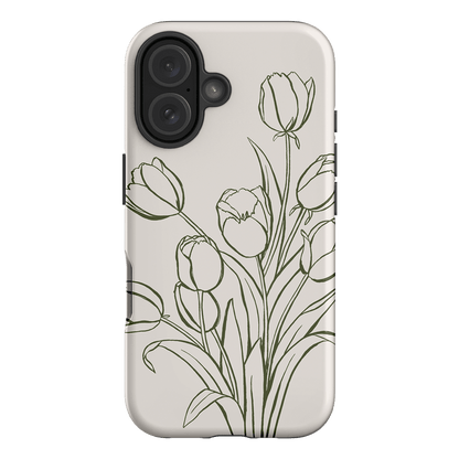 Inked Tulips Printed Phone Cases iPhone 16 / Armoured by Typoflora - The Dairy