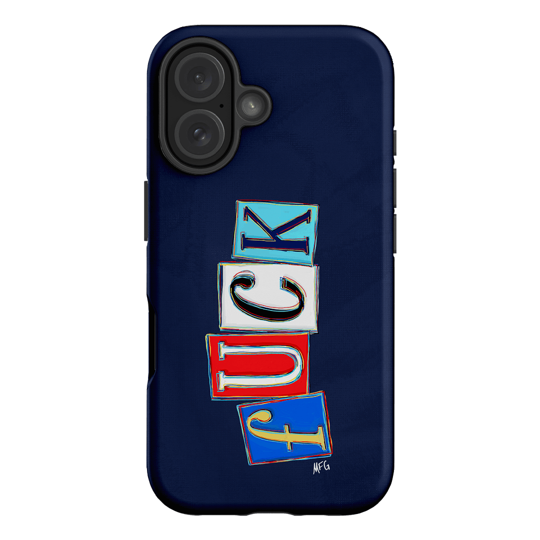 Lil Fcks Blue Printed Phone Cases iPhone 16 / Armoured by Margarbs Art - The Dairy