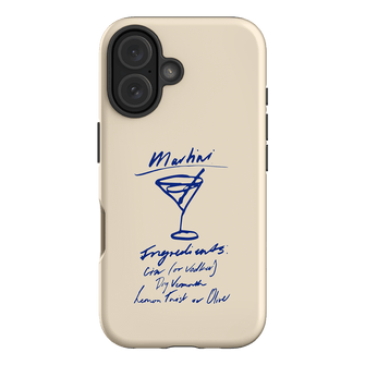 Martini Mood Cream Printed Phone Cases iPhone 16 / Armoured by The Dairy - The Dairy