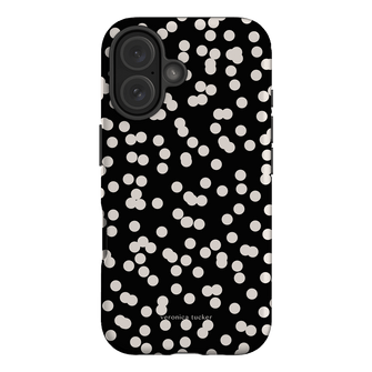 Mini Confetti Noir Printed Phone Cases iPhone 16 / Armoured by Veronica Tucker - The Dairy