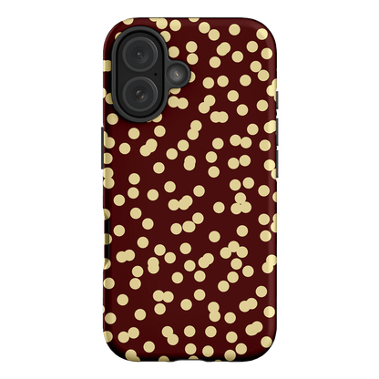 Mini Confetti Burgundy Butter Printed Phone Cases iPhone 16 / Armoured by Veronica Tucker - The Dairy