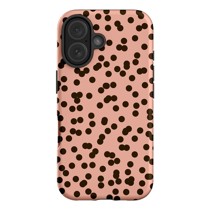Mini Confetti Pink Chocolate Printed Phone Cases iPhone 16 / Armoured by Veronica Tucker - The Dairy