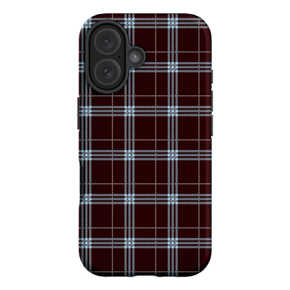 Mocha Plaid Printed Phone Cases iPhone 16 / Armoured by The Dairy - The Dairy