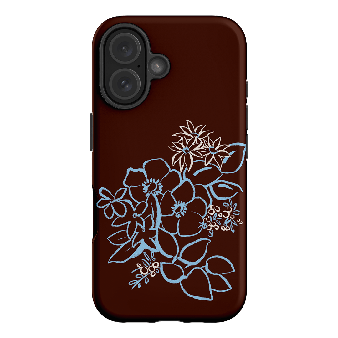 Mocha Posy Printed Phone Cases iPhone 16 / Armoured by Typoflora - The Dairy