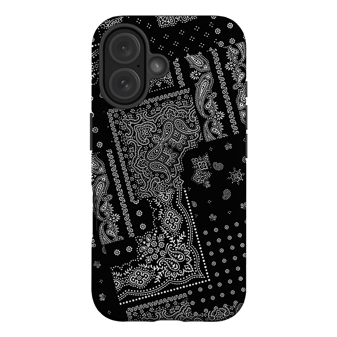 Paisley Noir Printed Phone Cases iPhone 16 / Armoured by The Dairy - The Dairy