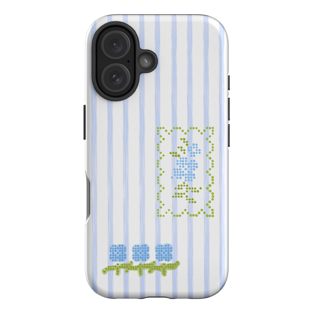 Patchwork Blue Printed Phone Cases iPhone 16 / Armoured by Kayla Carr - The Dairy