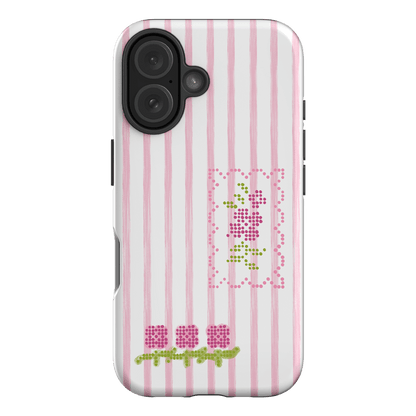 Patchwork Pink Printed Phone Cases iPhone 16 / Armoured by Kayla Carr - The Dairy