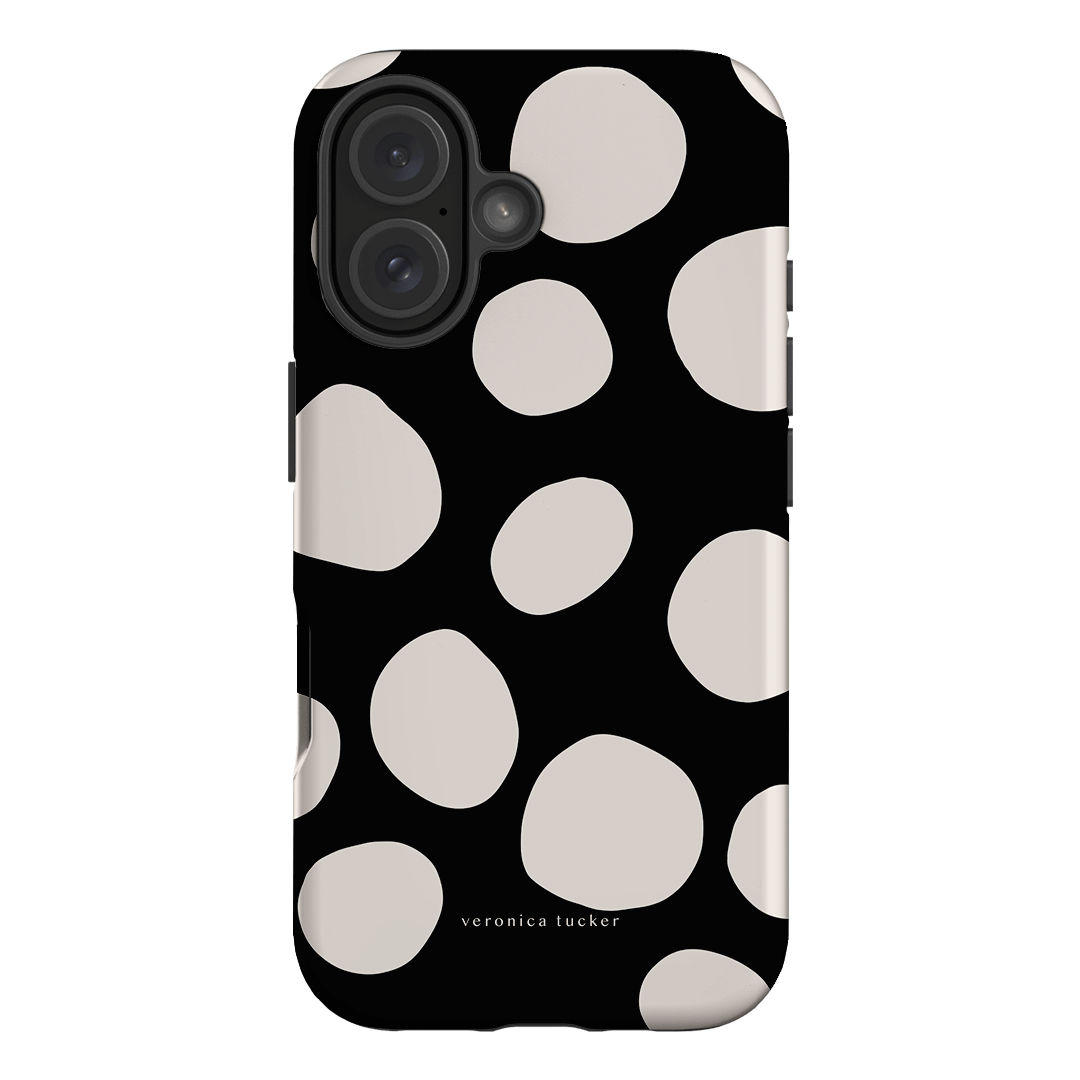 Pebbles Noir Printed Phone Cases iPhone 16 / Armoured by Veronica Tucker - The Dairy