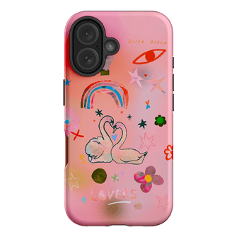 Pink Swan Printed Phone Cases iPhone 16 / Armoured by Kate Eliza - The Dairy