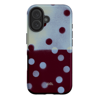 Plum Polka Dot Printed Phone Cases iPhone 16 / Armoured by Jasmine Dowling - The Dairy