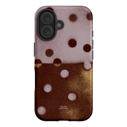 Rust Polka Dot Printed Phone Cases iPhone 16 / Armoured by Jasmine Dowling - The Dairy