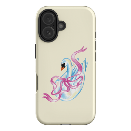 Satin Swan Printed Phone Cases iPhone 16 / Armoured by Femke Studio - The Dairy