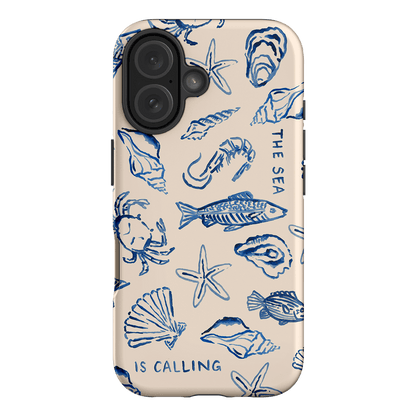 Sea Call Printed Phone Cases iPhone 16 / Armoured by Cass Deller - The Dairy