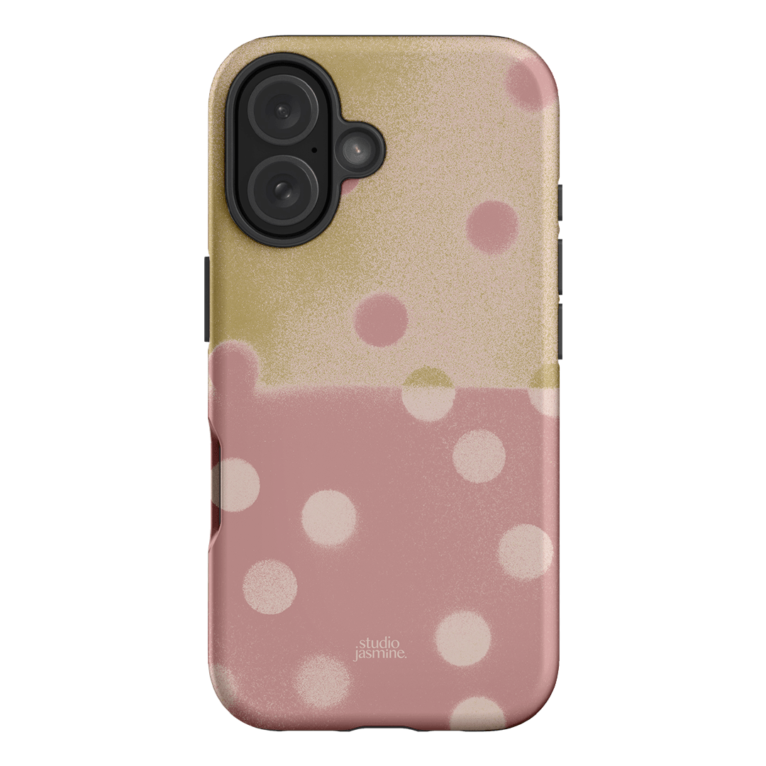 Strawberry Polka Dot Printed Phone Cases iPhone 16 / Armoured by Jasmine Dowling - The Dairy