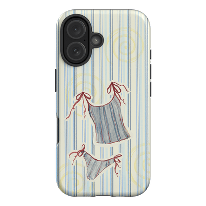 Stripe Tankini Printed Phone Cases iPhone 16 / Armoured by Kayla Carr - The Dairy