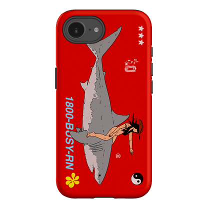 1800-Busy Rn in Red Printed Phone Cases iPhone 16E / Armoured by Easty Beasty - The Dairy