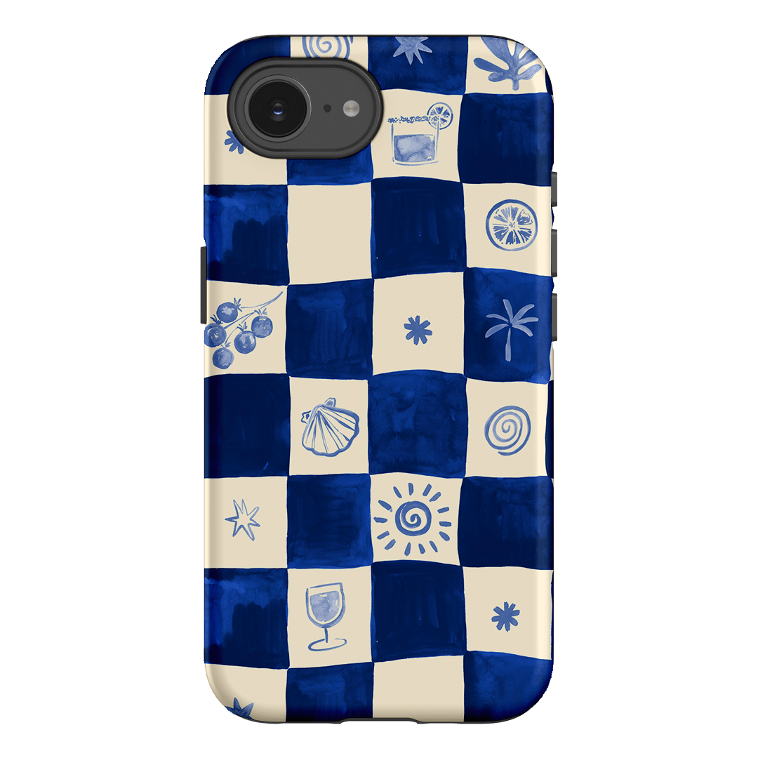 Afternoon Mezze Azure Printed Phone Cases iPhone 16E / Armoured by Charlie Taylor - The Dairy