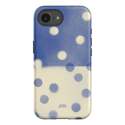 Bleu Polka Dot Printed Phone Cases iPhone 16E / Armoured by Jasmine Dowling - The Dairy