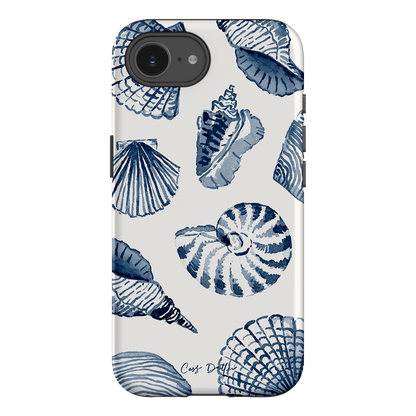 Blue Shells Printed Phone Cases iPhone 16E / Armoured by Cass Deller - The Dairy