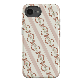 Bow Stripe Printed Phone Cases iPhone 16E / Armoured by Veronica Tucker - The Dairy