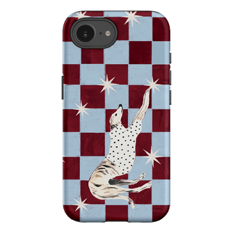 Check Greyhound Blue Printed Phone Cases iPhone 16E / Armoured by Lisa Hu - The Dairy