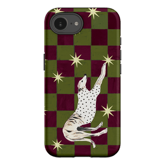 Check Greyhound Green Printed Phone Cases iPhone 16E / Armoured by Lisa Hu - The Dairy