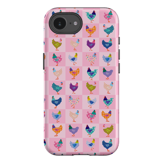 Checkered Chickens Printed Phone Cases iPhone 16E / Armoured by Kayla Henley - The Dairy