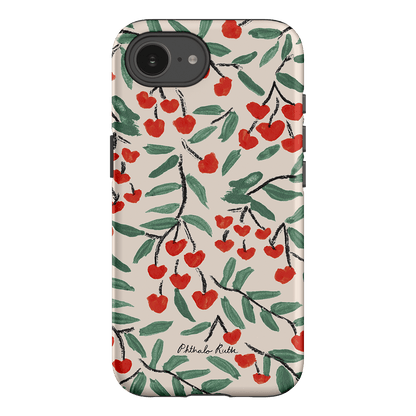 Cherry Love Printed Phone Cases iPhone 16E / Armoured by Phthalo Ruth - The Dairy