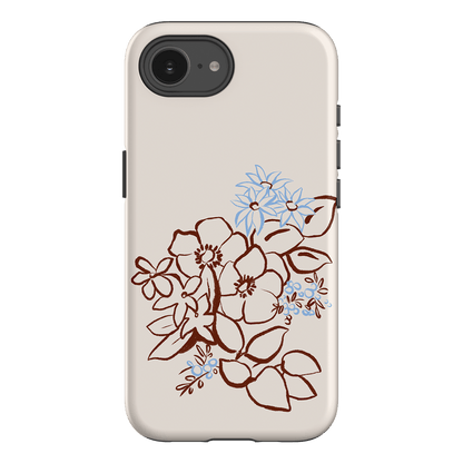Cream Posy Printed Phone Cases iPhone 16E / Armoured by Typoflora - The Dairy