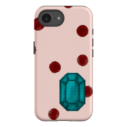 December Turquoise Printed Phone Cases iPhone 16E / Armoured by Joiana - The Dairy