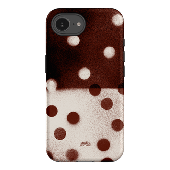 Espresso Polka Dot Printed Phone Cases iPhone 16E / Armoured by Jasmine Dowling - The Dairy