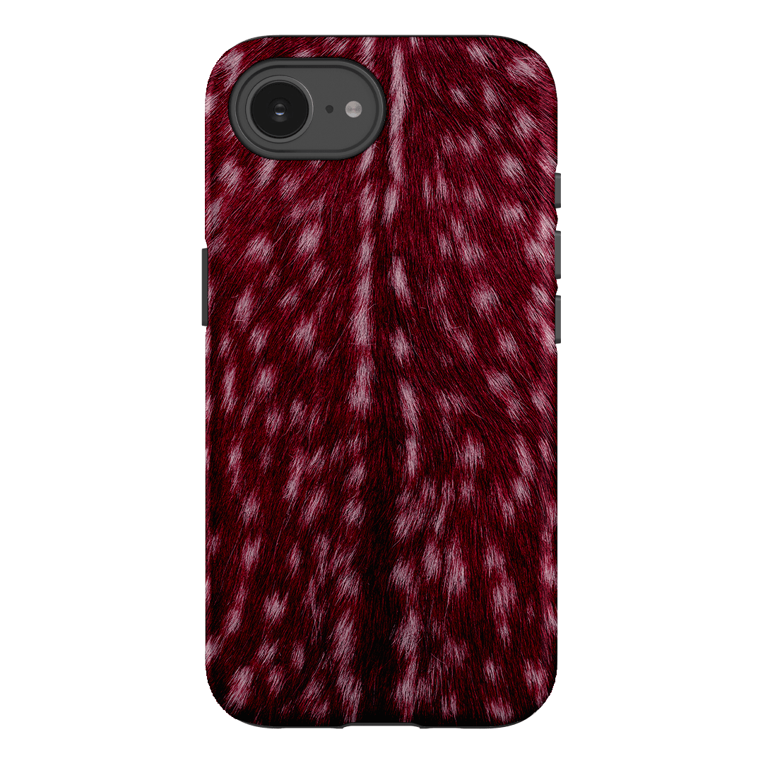 Fawn Burgundy Printed Phone Cases iPhone 16E / Armoured by The Dairy - The Dairy